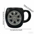 Taza Neumático de Resina y Acero Inoxidable 300ml | Taza Térmica Coche