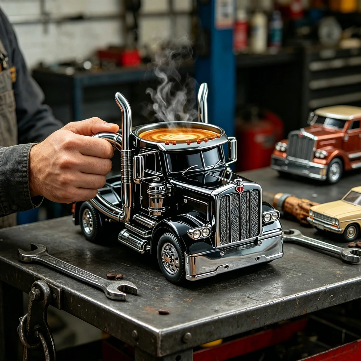 Taza de Camión Semirremolque 3D | Regalo Ideal para Camioneros
