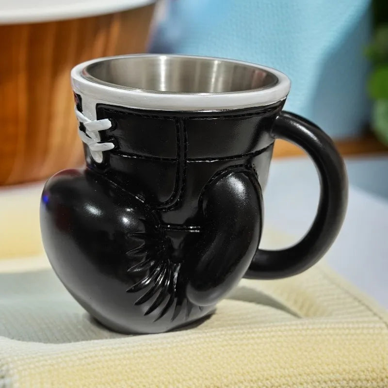 Taza Guante de Boxeo de Acero Inoxidable | Taza Térmica Divertida Deporte