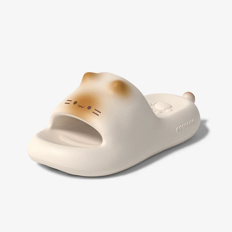 Chanclas de Gato Kawaii 3D con Orejitas | Sandalias Cómodas de Verano
