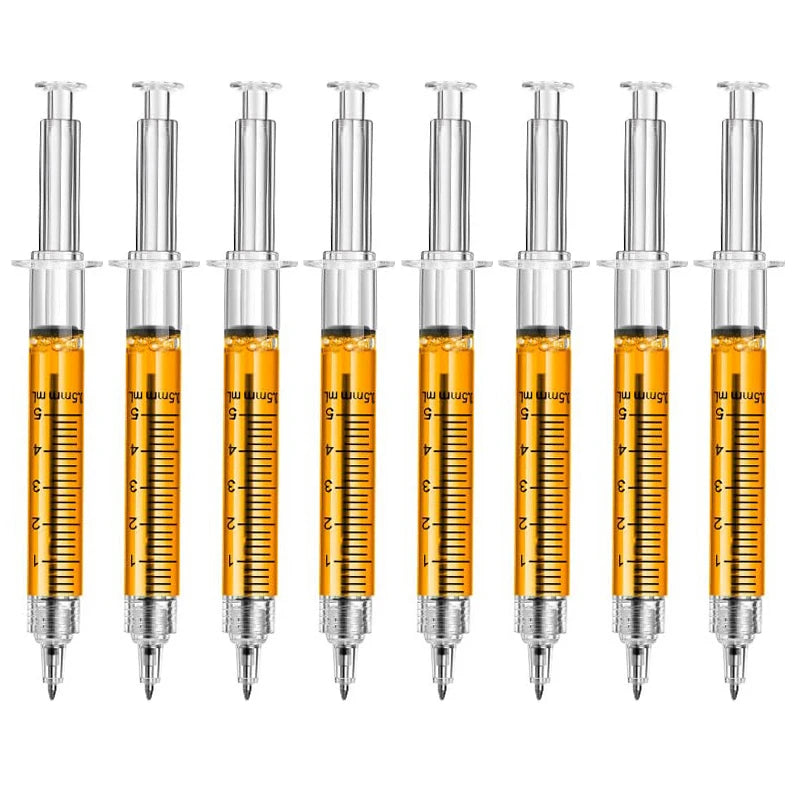 Bolígrafos con Forma de Jeringa Médica – Pack Papelería Original