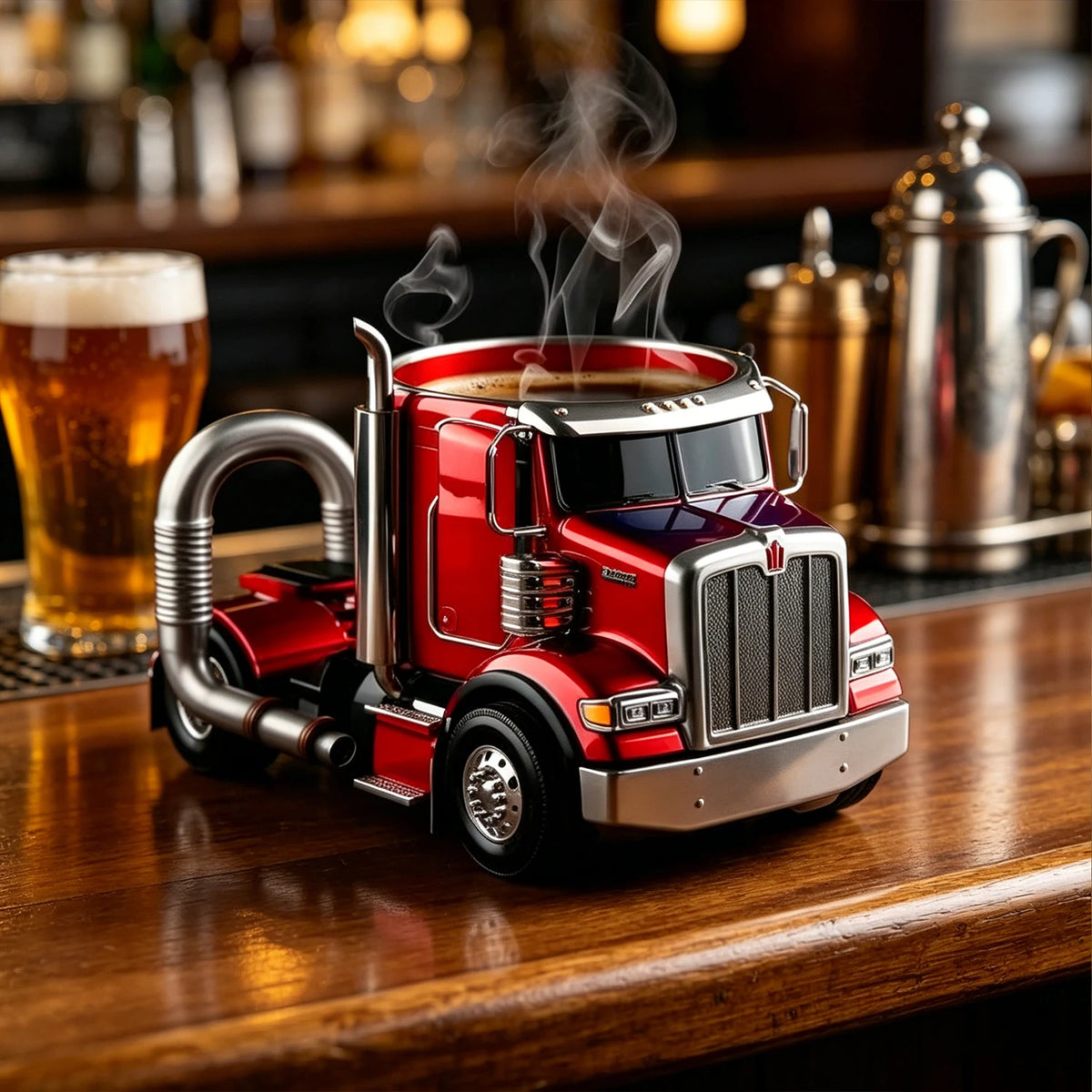 Taza de Camión Semirremolque 3D | Regalo Ideal para Camioneros