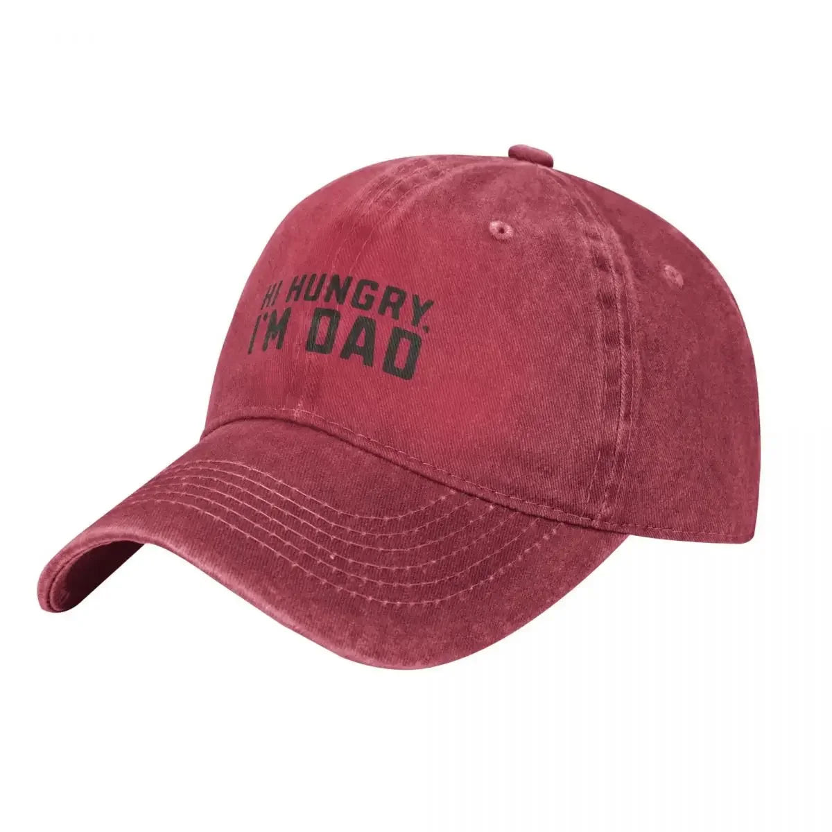 Hungry Dad Joke funny dad pun humor gift for father Baseball Cap sun caps Bobble Hat Beach Outing Mens Tennis Women's