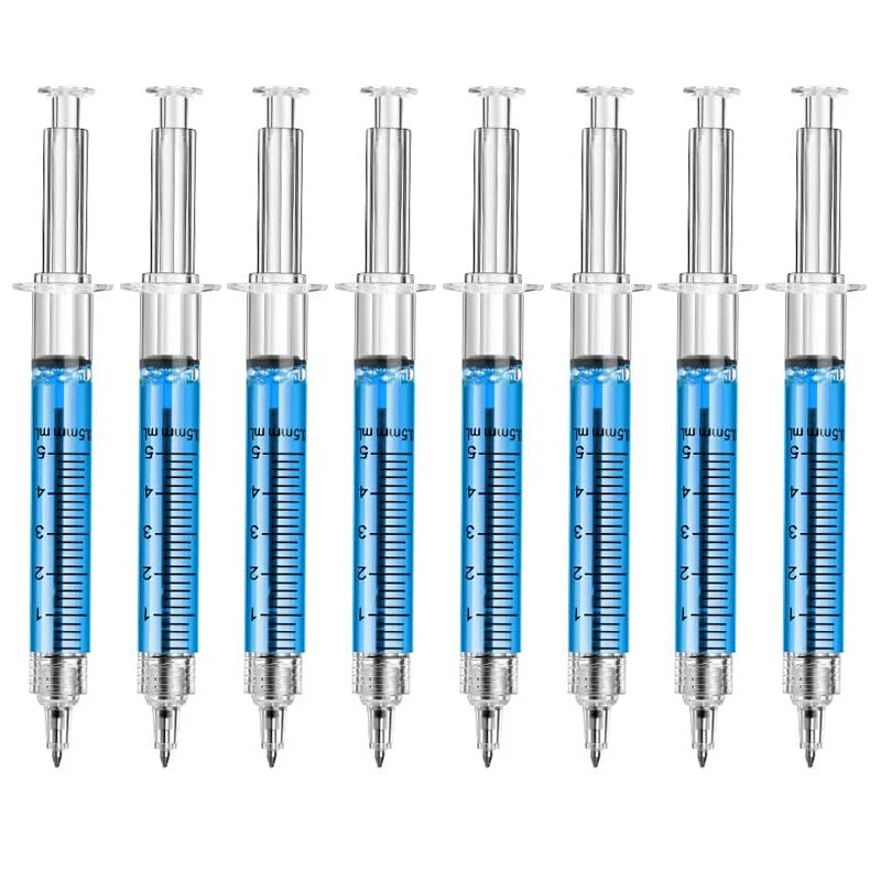 Bolígrafos con Forma de Jeringa Médica – Pack Papelería Original