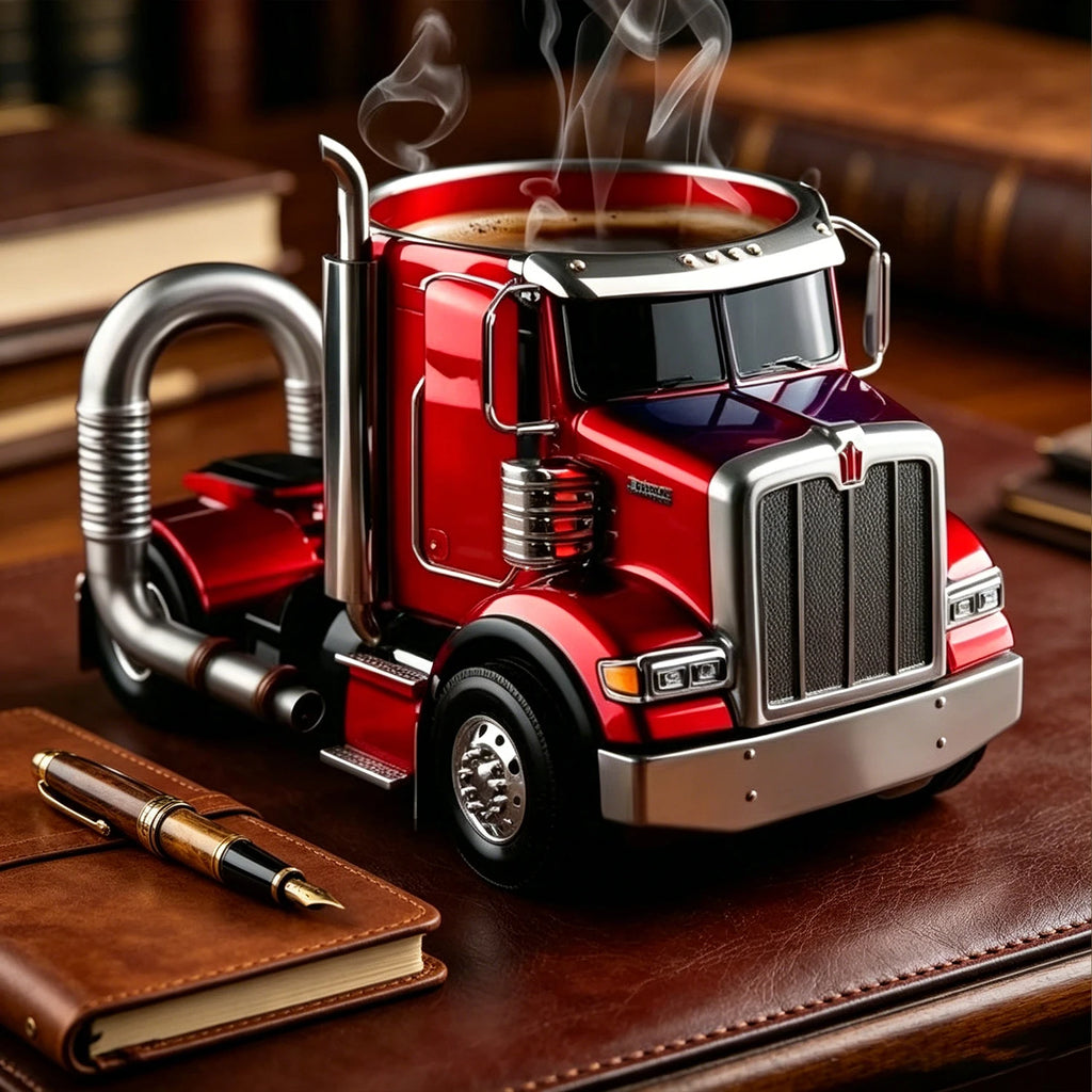 Taza de Camión Semirremolque 3D | Regalo Ideal para Camioneros