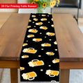 Beer Mug Pattern Table Runner Single Sided Print Fun Table Runner Dining Room Kitchen Party Vibe Accessory Gift For Beer Lovers