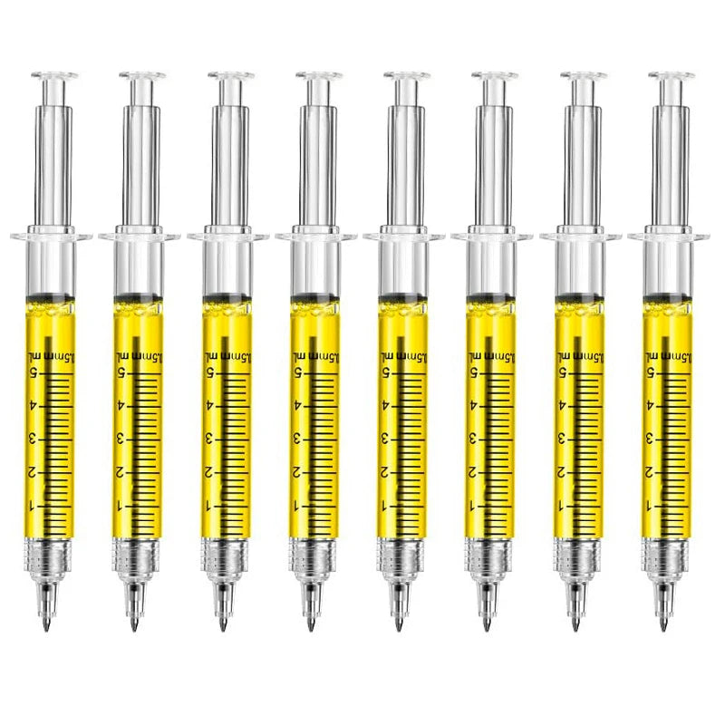 Bolígrafos con Forma de Jeringa Médica – Pack Papelería Original