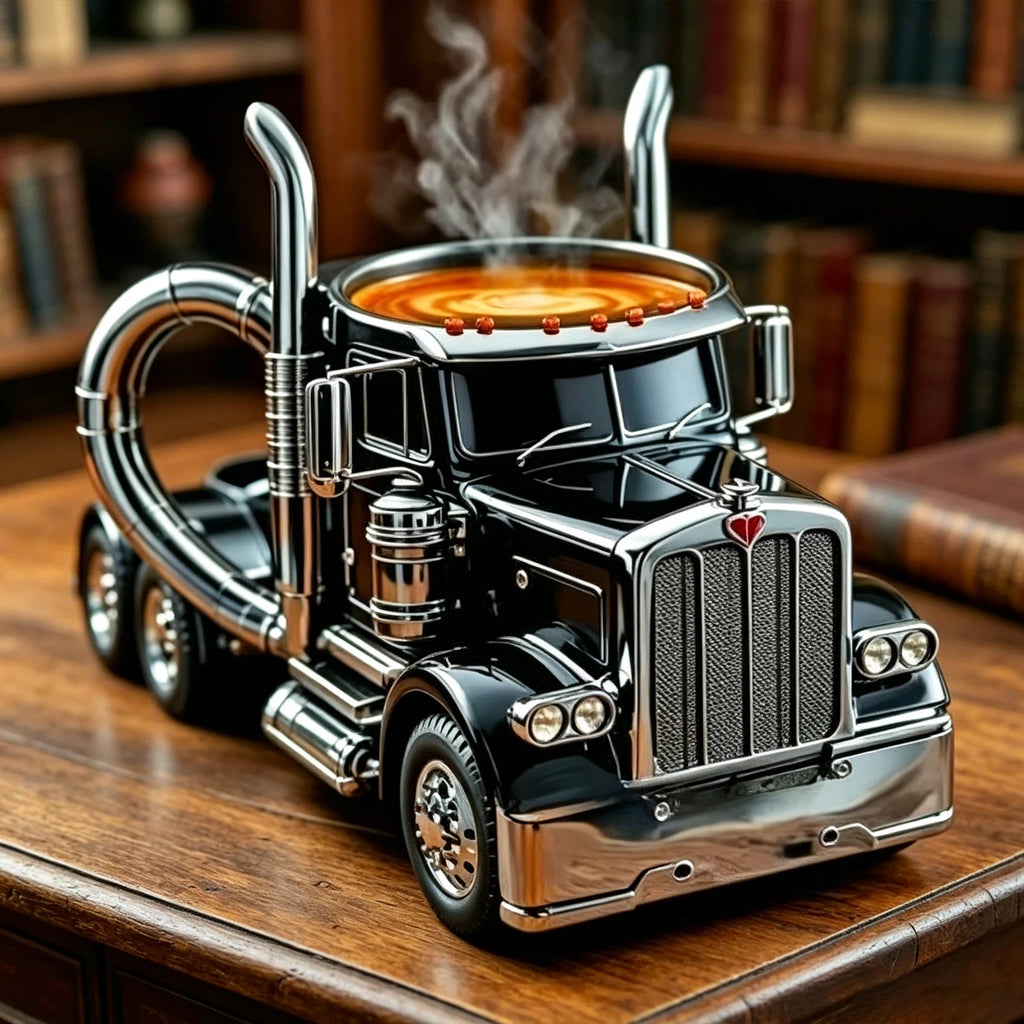 Taza de Camión Semirremolque 3D | Regalo Ideal para Camioneros