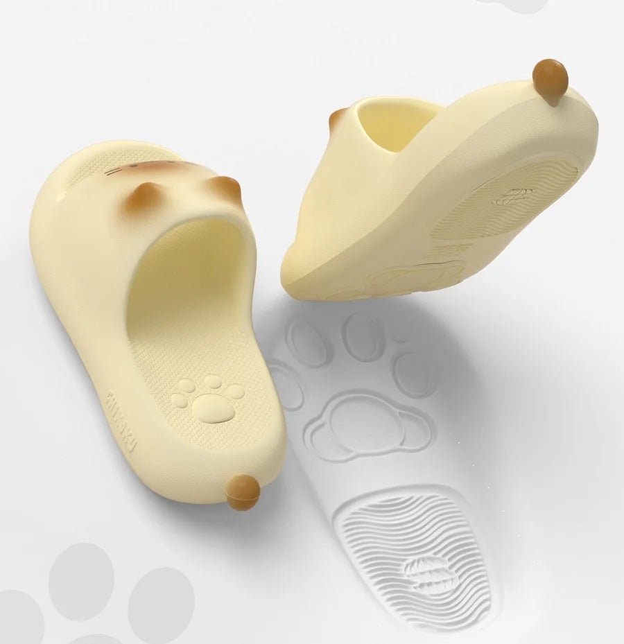 Chanclas de Gato Kawaii 3D con Orejitas | Sandalias Cómodas de Verano