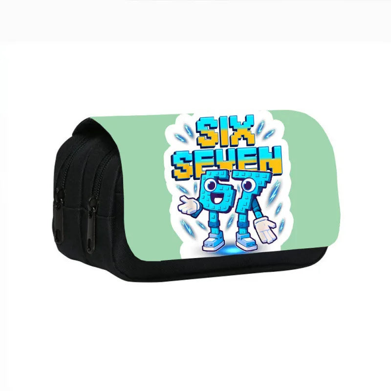 Estuche de Gran Capacidad para Lápices "Six Seven 67" – Organizador de Papelería Juvenil