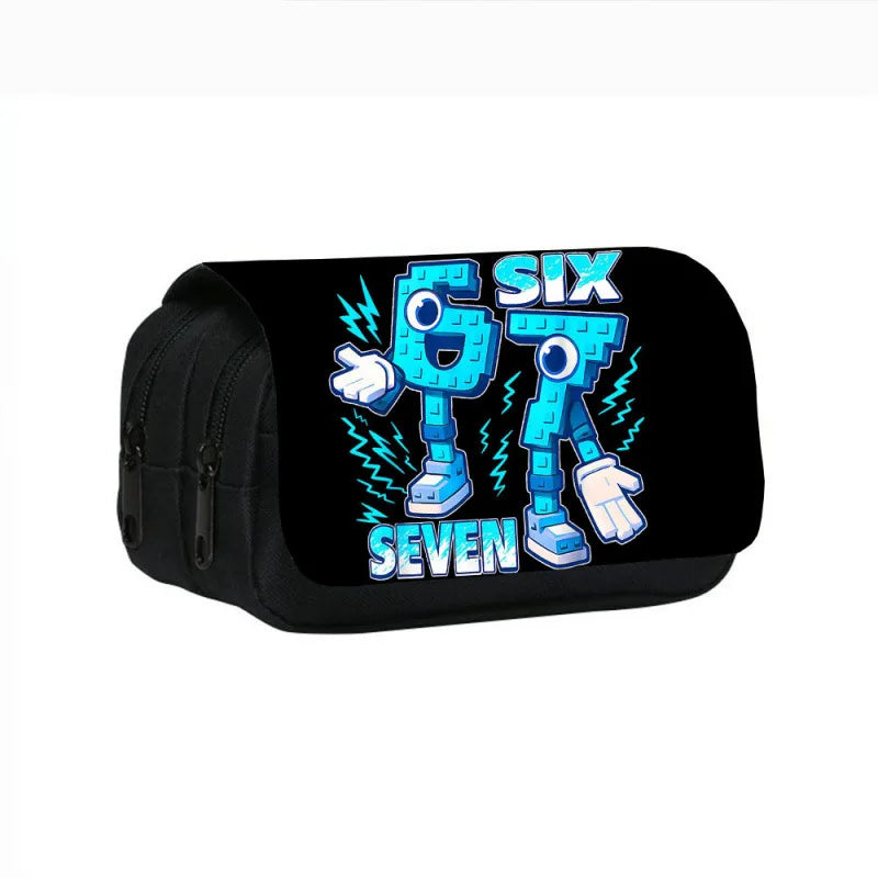 Estuche de Gran Capacidad para Lápices "Six Seven 67" – Organizador de Papelería Juvenil