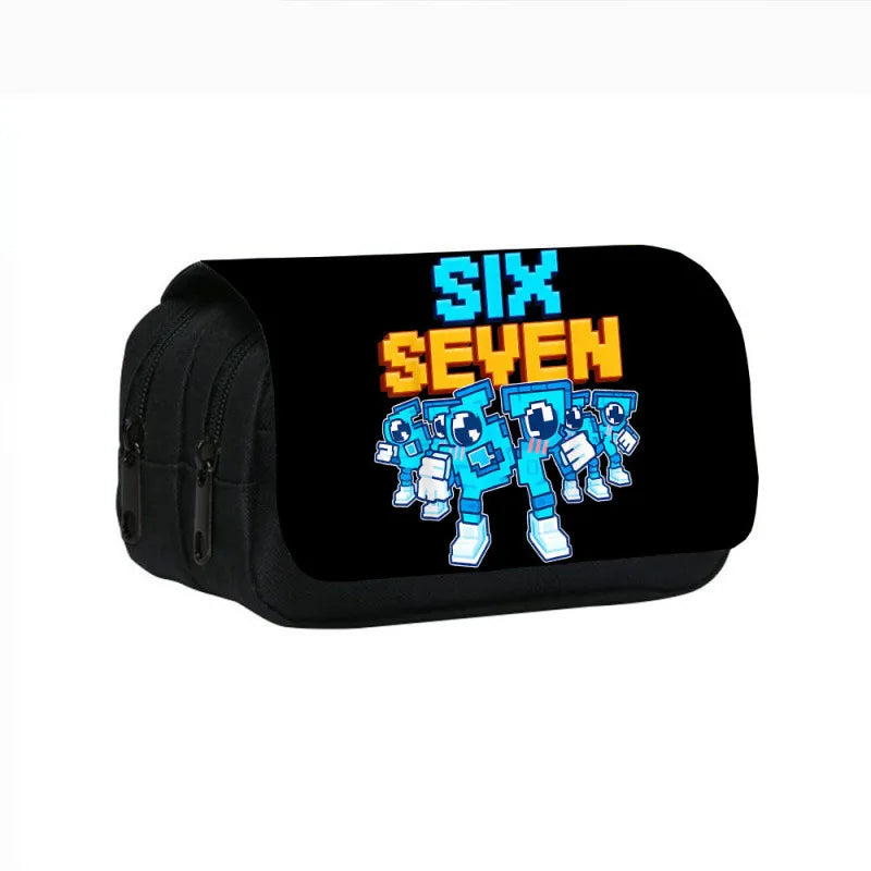 Estuche de Gran Capacidad para Lápices "Six Seven 67" – Organizador de Papelería Juvenil