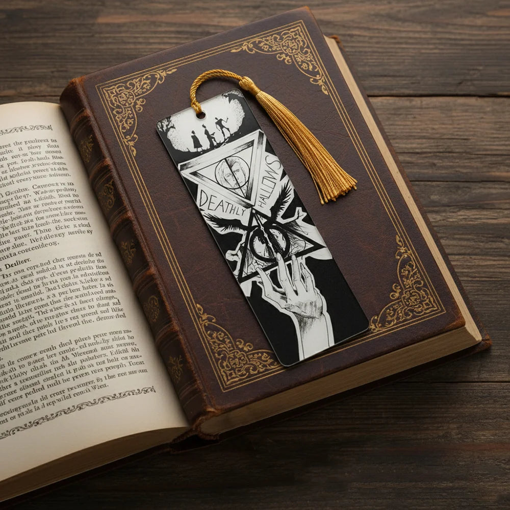 Marcapáginas Reliquias de la Muerte – Con Borla de Seda