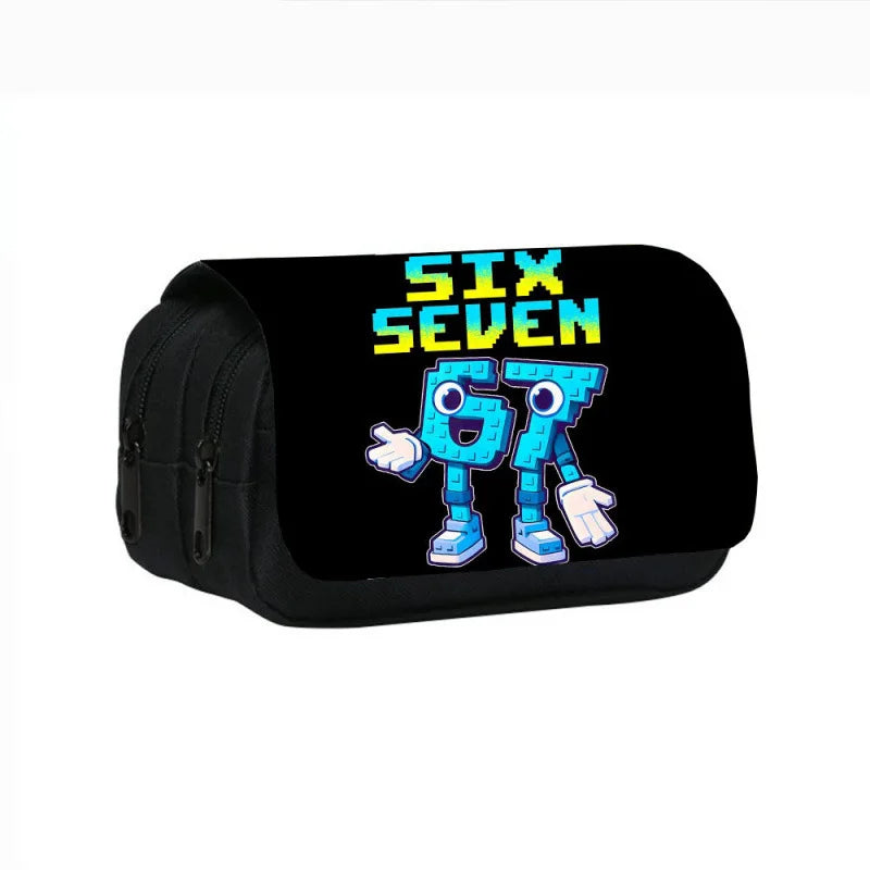Estuche de Gran Capacidad para Lápices "Six Seven 67" – Organizador de Papelería Juvenil