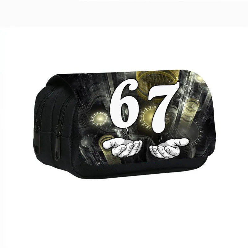 Estuche de Gran Capacidad para Lápices "Six Seven 67" – Organizador de Papelería Juvenil