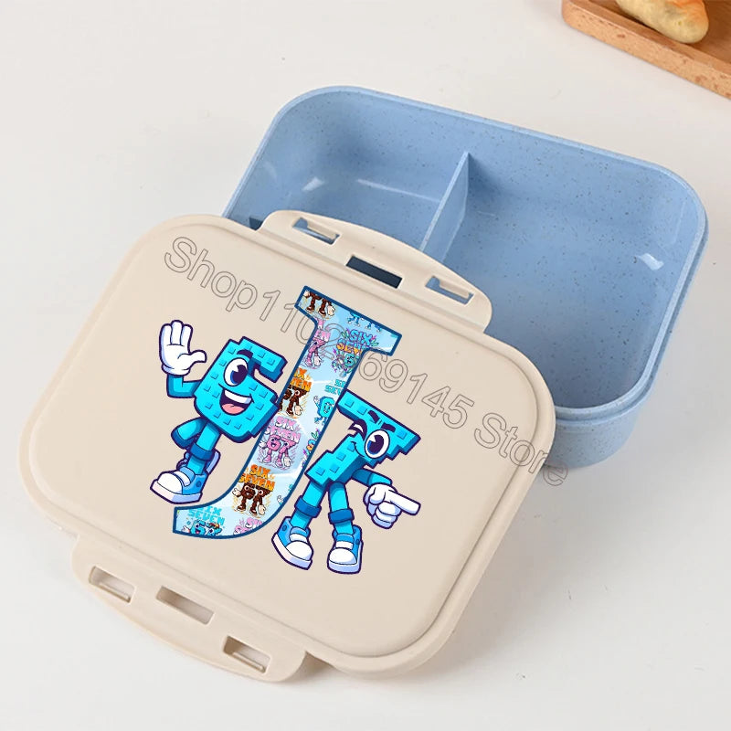Fiambrera Infantil con Divisiones Six Seven - Variante Letra Personalizada