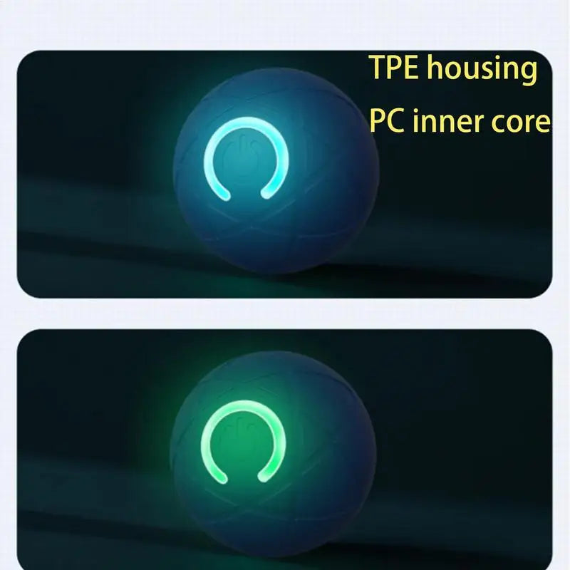 Pelota Interactiva Inteligente para Mascotas – Juguete Eléctrico con Movimiento Automático y Luces LED para Perros y Gatos Recargables por USB