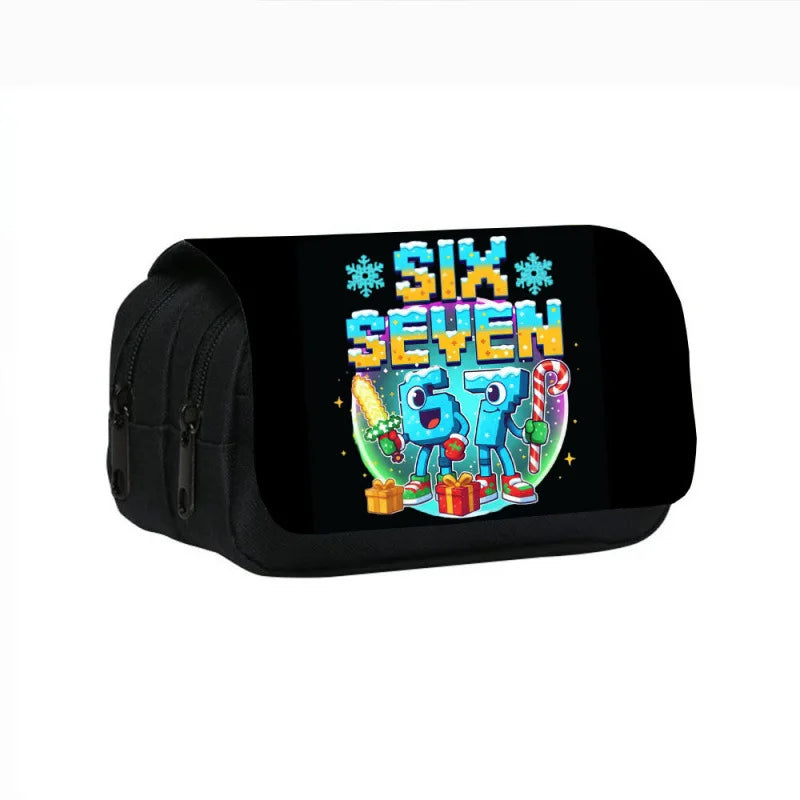 Estuche de Gran Capacidad para Lápices "Six Seven 67" – Organizador de Papelería Juvenil
