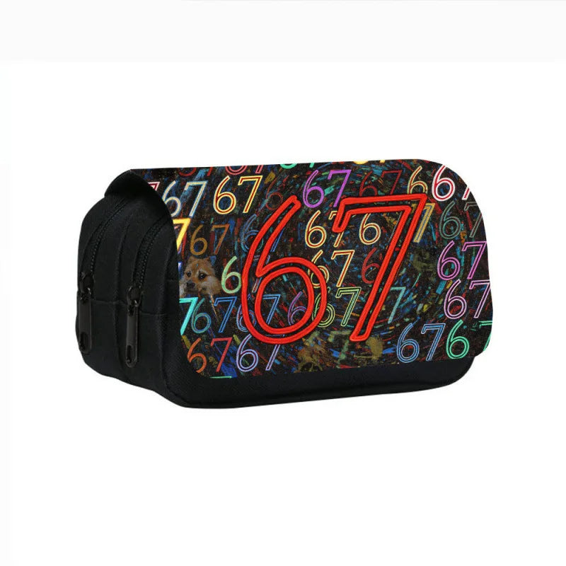 Estuche de Gran Capacidad para Lápices "Six Seven 67" – Organizador de Papelería Juvenil