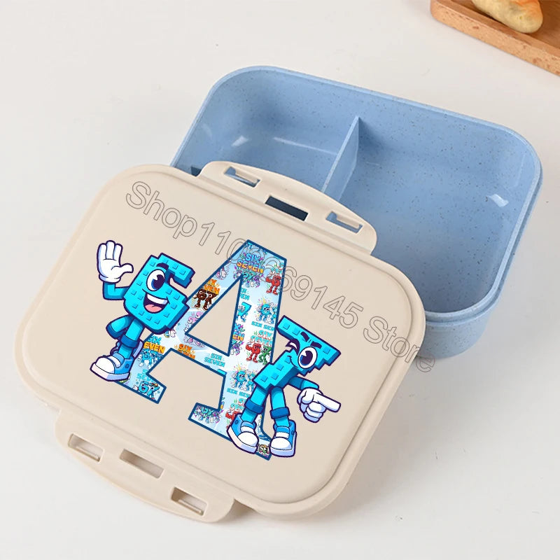 Fiambrera Infantil con Divisiones Six Seven - Variante Letra Personalizada