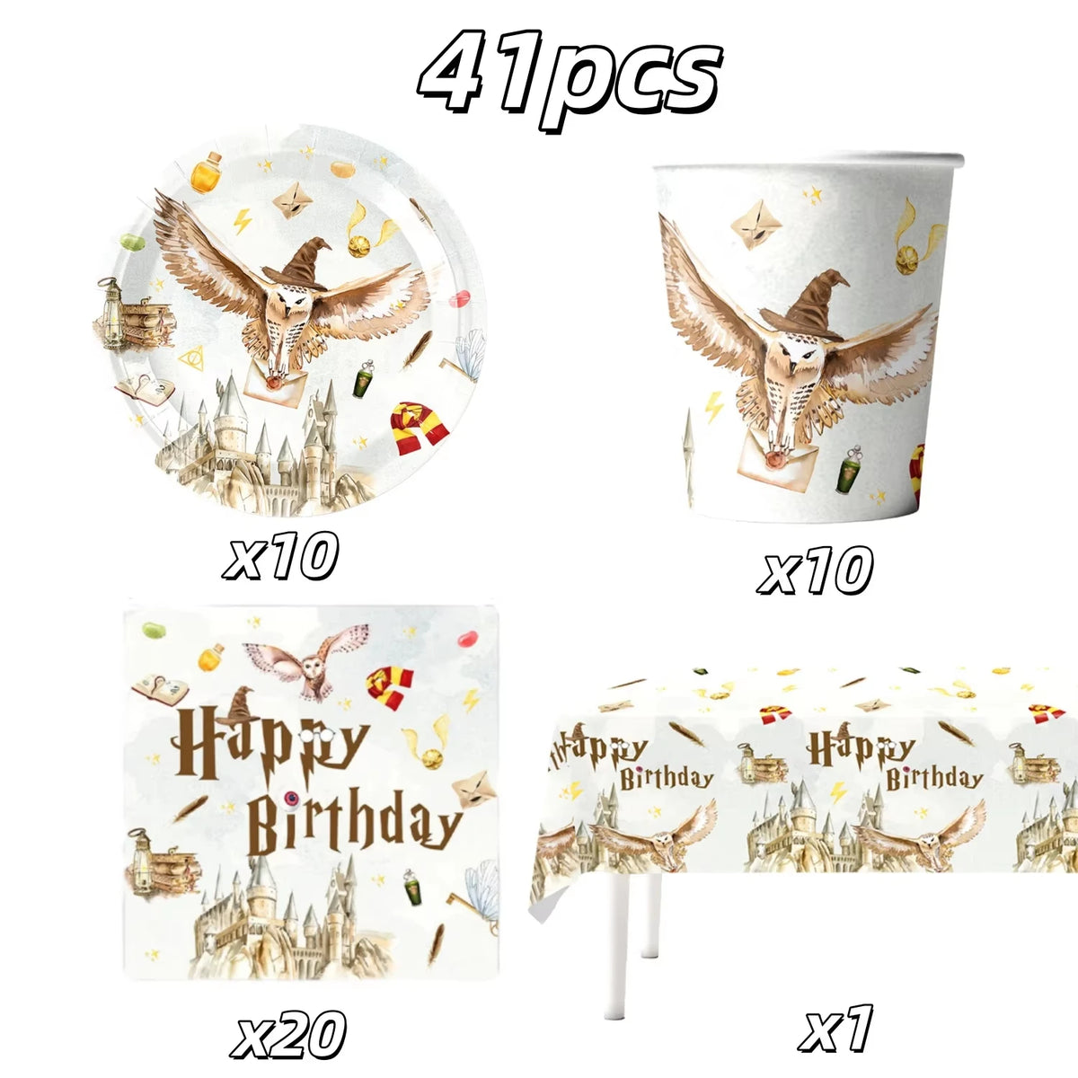 Kit Decoración Fiesta Escuela de Magia – Potterhead Party