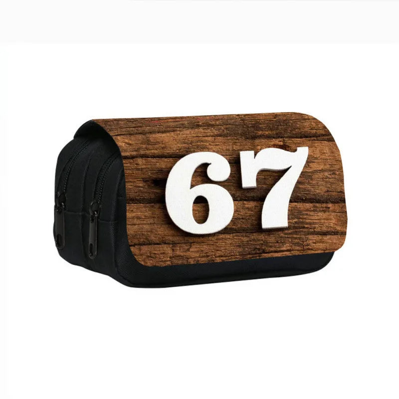 Estuche de Gran Capacidad para Lápices "Six Seven 67" – Organizador de Papelería Juvenil