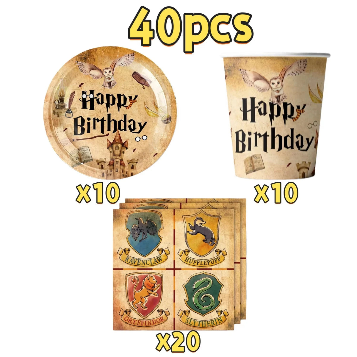 Kit Decoración Fiesta Escuela de Magia – Potterhead Party