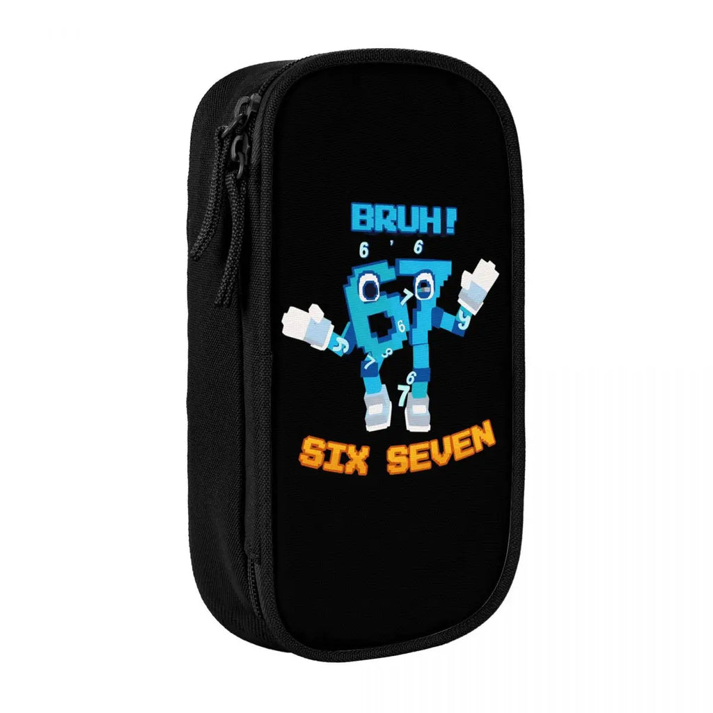 Estuche de Gran Capacidad para Lápices "Six Seven 67" – Organizador de Papelería Juvenil