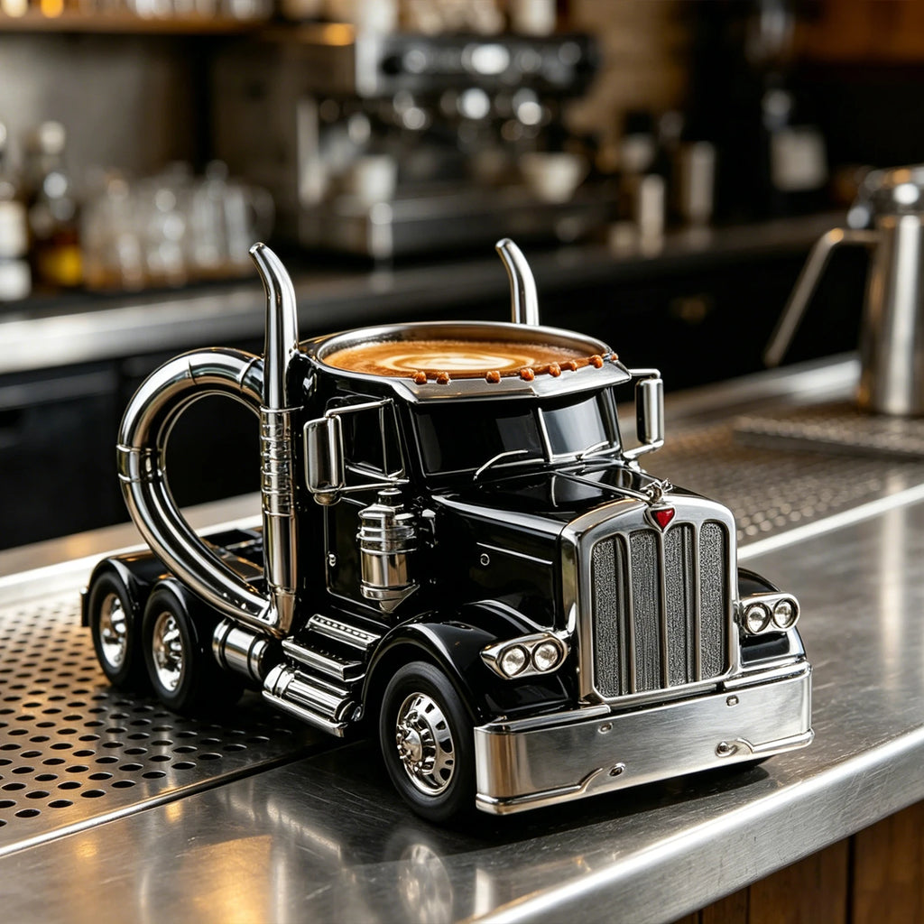 Taza de Camión Semirremolque 3D | Regalo Ideal para Camioneros