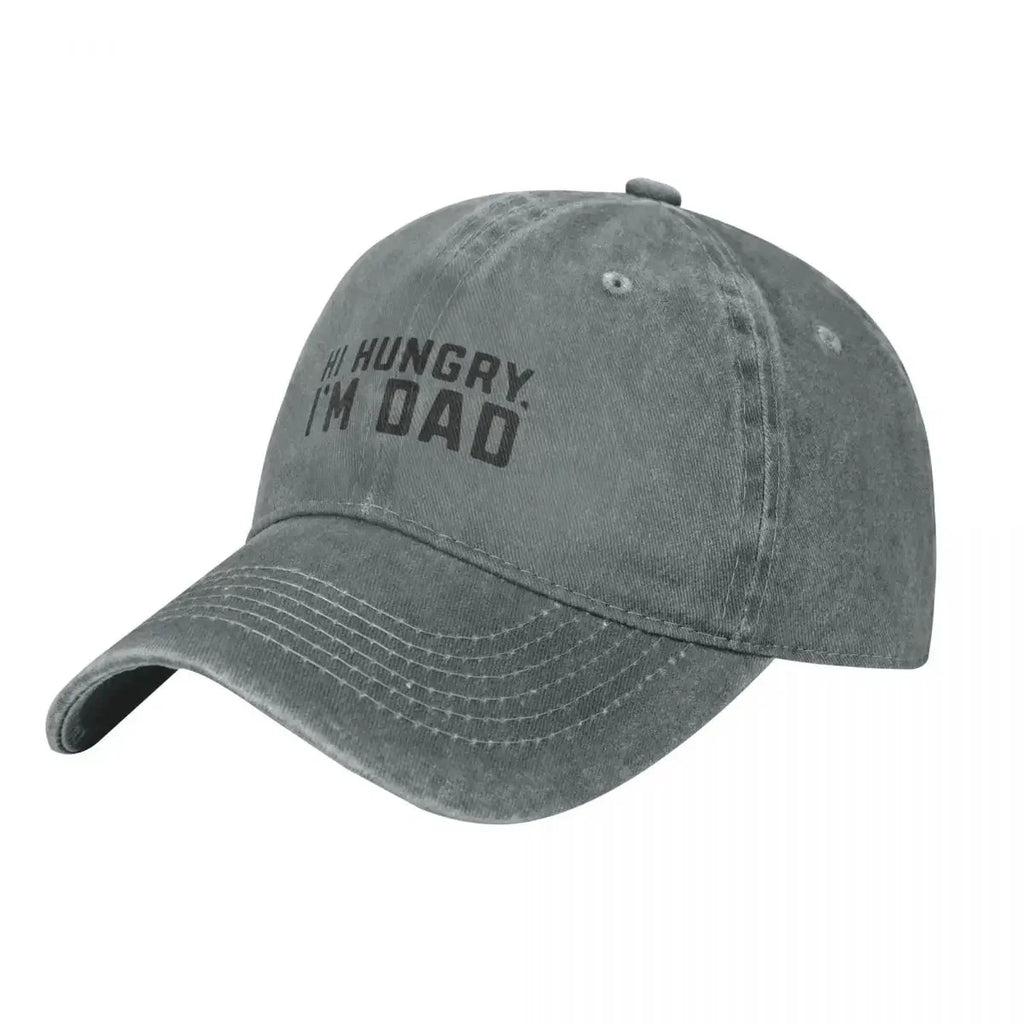 Hungry Dad Joke funny dad pun humor gift for father Baseball Cap sun caps Bobble Hat Beach Outing Mens Tennis Women's