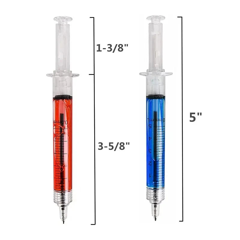 Bolígrafos con Forma de Jeringa Médica – Pack Papelería Original