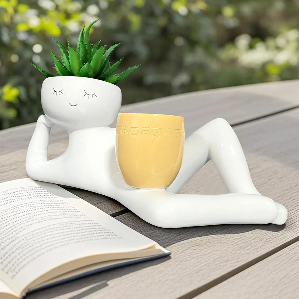 Maceta Original de Resina – Para Plantas con Personalidad