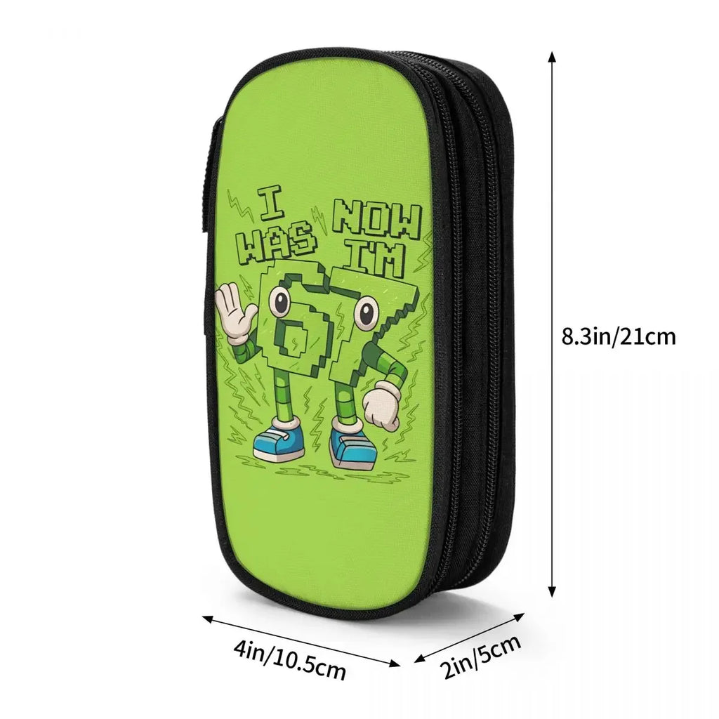 Estuche de Gran Capacidad para Lápices "Six Seven 67" – Organizador de Papelería Juvenil