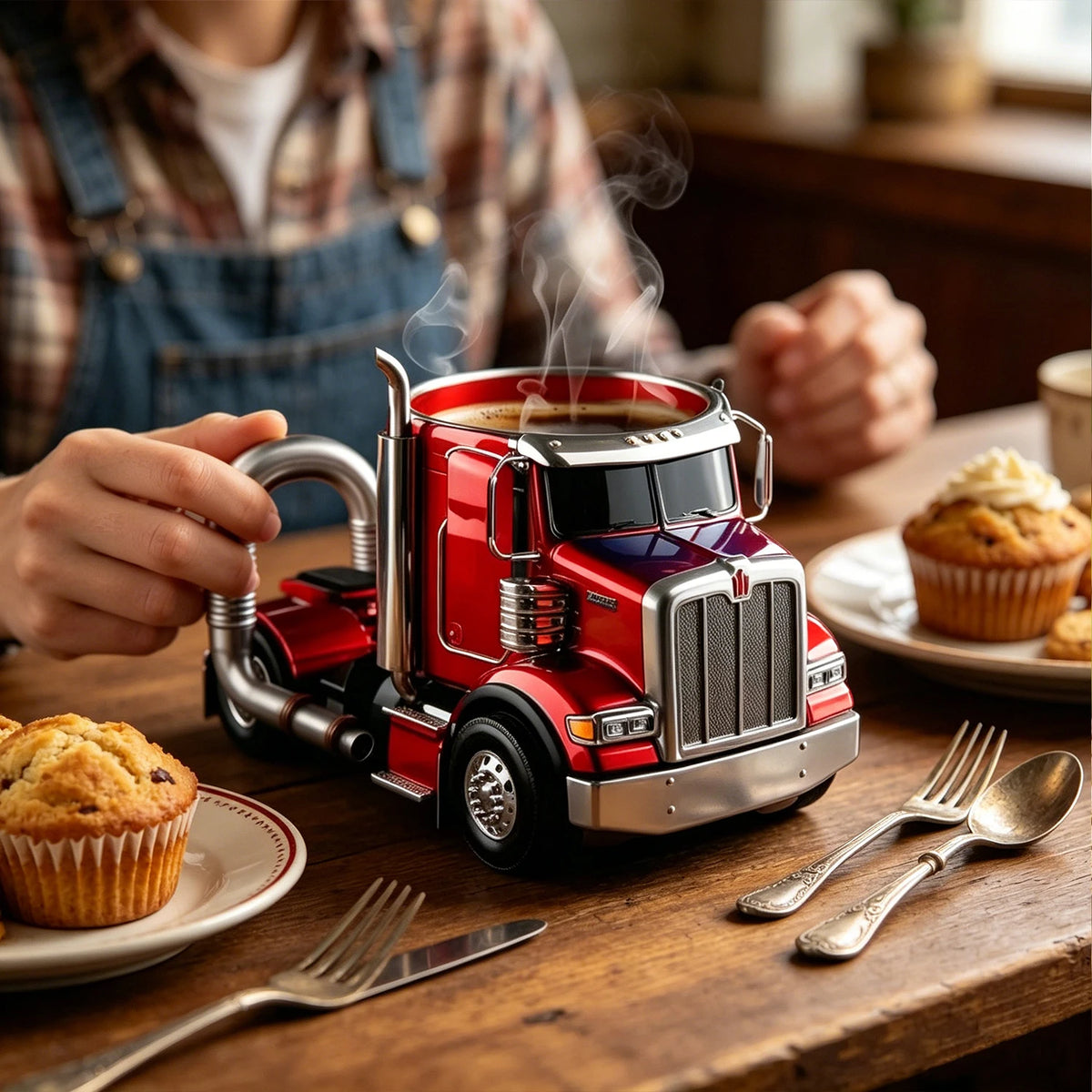 Taza de Camión Semirremolque 3D | Regalo Ideal para Camioneros
