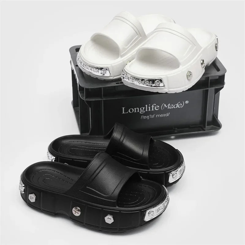 Chanclas de Plataforma Unisex Estilo Urbano | Sandalias de Playa Premium