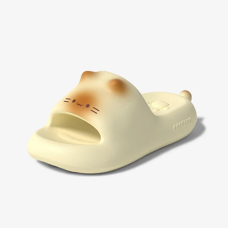 Chanclas de Gato Kawaii 3D con Orejitas | Sandalias Cómodas de Verano
